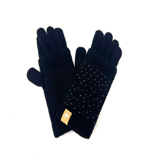 2 in 1 glove with studs